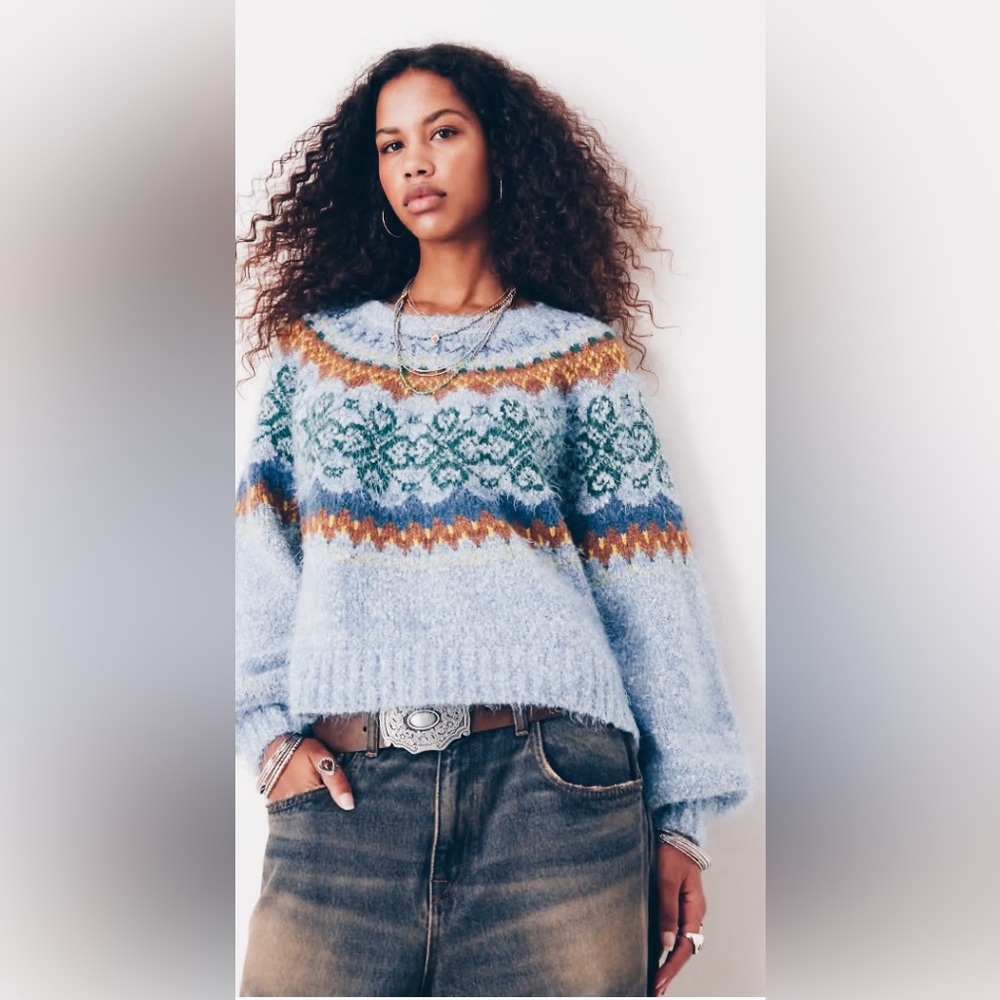 Free People Festive Frost Sweater - Picture 3 of 16